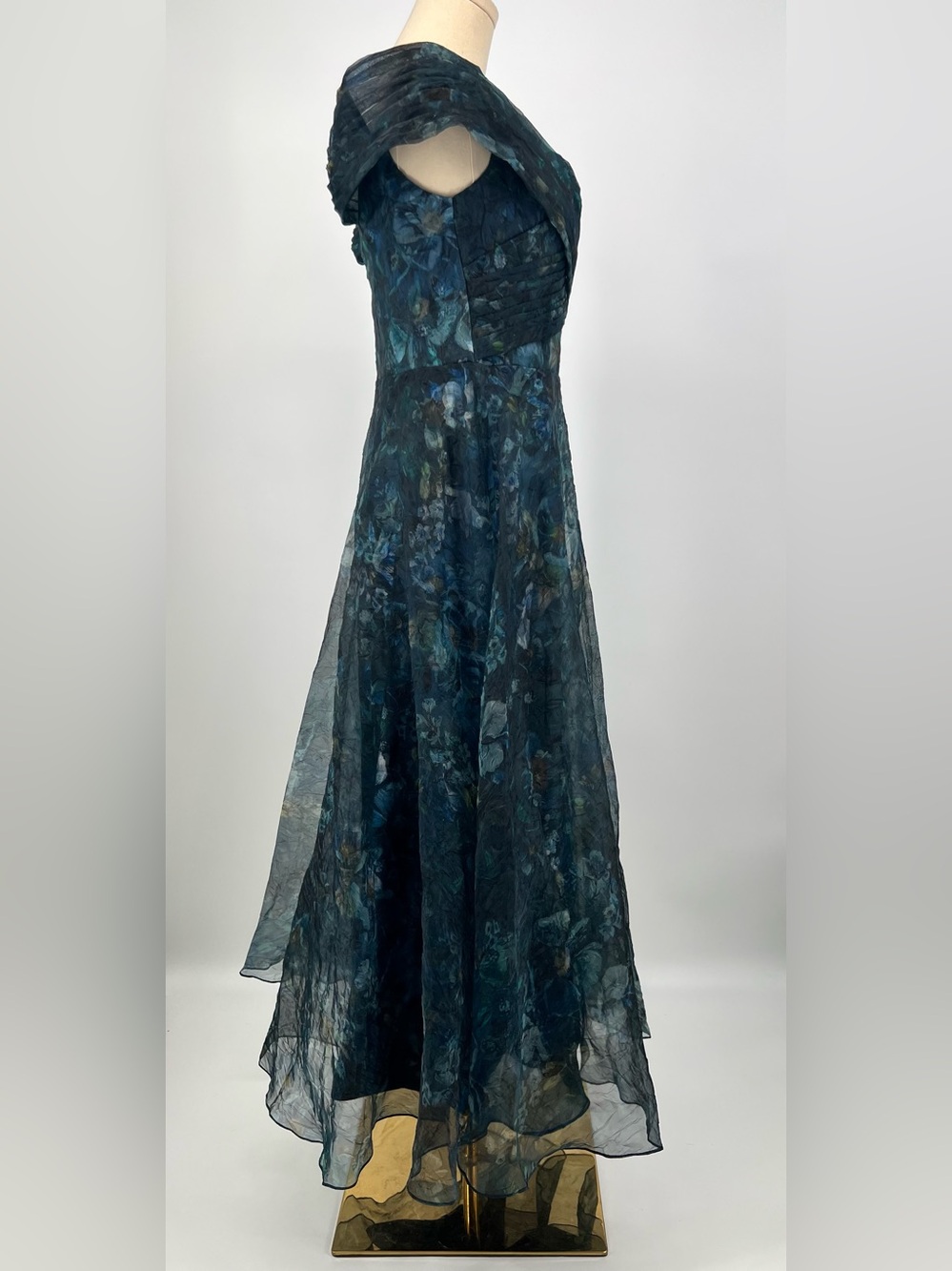 THEIA Auden Off Shoulder Midi Dress | 8 NWT Alfresco Floral - Picture 10 of 15